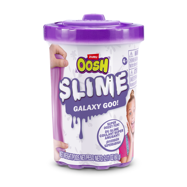 Light Gray Oosh Slime Small Tub 86104Sq2 by ZURU Toyzoona 86104B_OOSH-SLIME-SMALL_TUB_Slime_70g_GALAXY_GOO__Frontal_of_pack_02.png Arts and Crafts