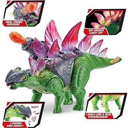 Light Gray Robo Alive Dino Wars Stegosaurus Toy 7131 by ZURU Toyzoona 91EVpBco92L._AC_SX425.jpg Action Toys