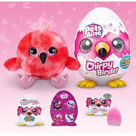 Pink ZURU Pets Alive Chirpy Birds 9537 Toyzoona 91JwVcEvWhL._AC_SY450.jpg Dolls and Accessories