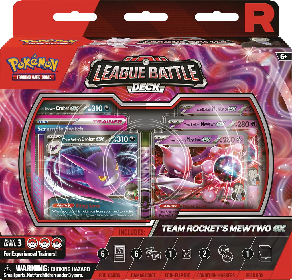 Dark Slate Gray Pokémon TCG: Team Rocket’s Mewtwo ex League Battle Deck HALSON ENTERPRISE 91WaXyOxzEL._AC_SL1500.jpg Collectibles