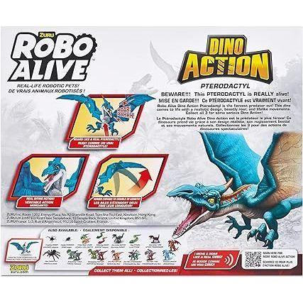 Dark Slate Gray Robo Alive Dino Action Pterodactyl 7173 by ZURU Toyzoona 91kIet9ZFVL._AC_SY355.jpg Action Toys