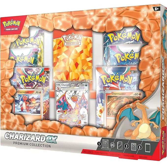 Tan Pokemon Charizard Ex Premium Collection Online Purchase 91kmXfJhpIL._AC_SX679.jpg Collectible Trading Cards