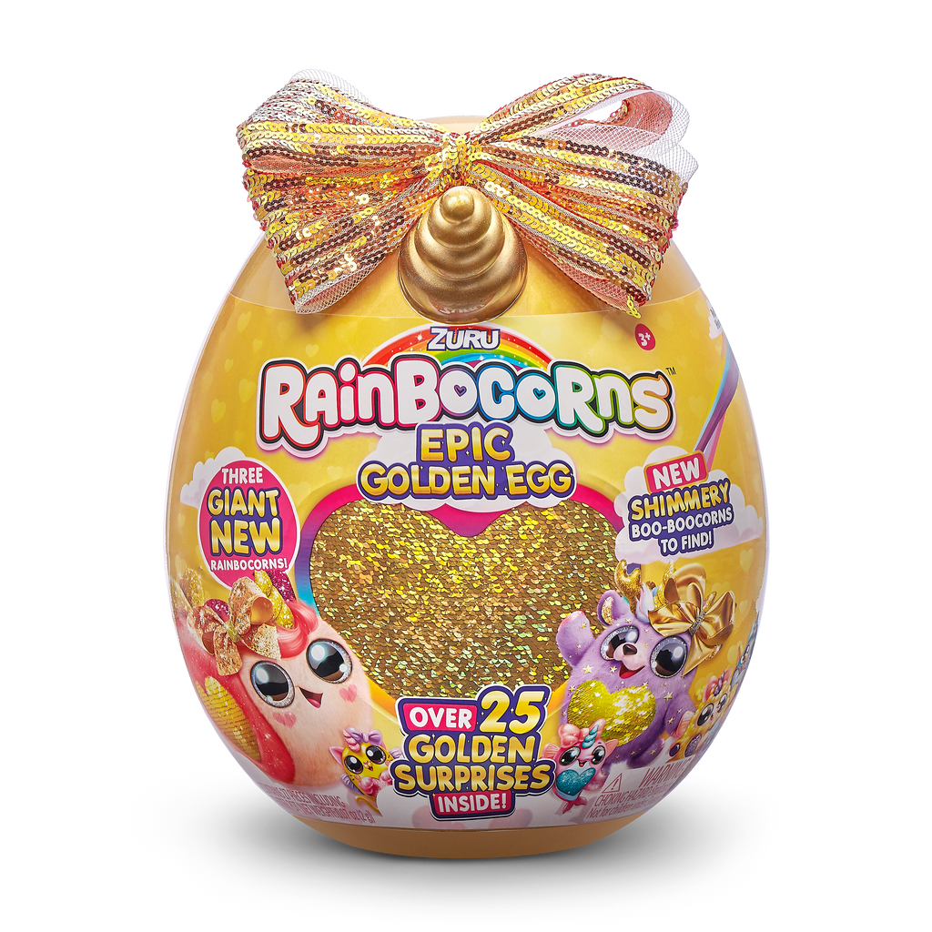 Dark Khaki Rainbocorns Epic Golden Egg – Giant Egg with over 25 Golden Surprises 9244 By ZURU HALSON ENTERPRISE 9244_ZURU_RAINBOCORNS-BIG_SURPRISE-SERIES_3_Epic_Golden_Egg_Reindeer_01.png Dolls and Playsets