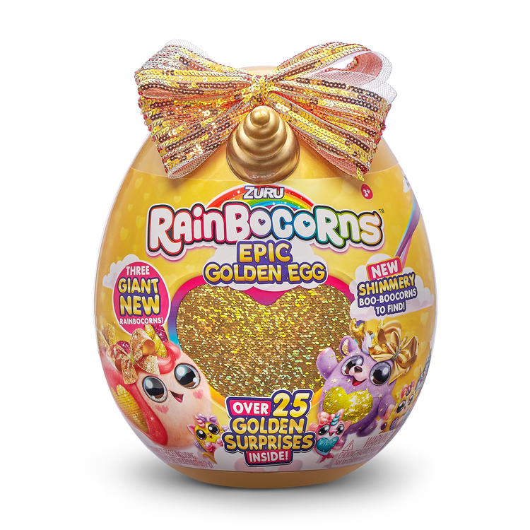 Dark Khaki Rainbocorns Epic Golden Egg – Giant Egg with over 25 Golden Surprises 9244 By ZURU HALSON ENTERPRISE 9244_ZURU_RAINBOCORNS-BIG_SURPRISE-SERIES_3_Epic_Golden_Egg_Reindeer_01.png Dolls and Playsets