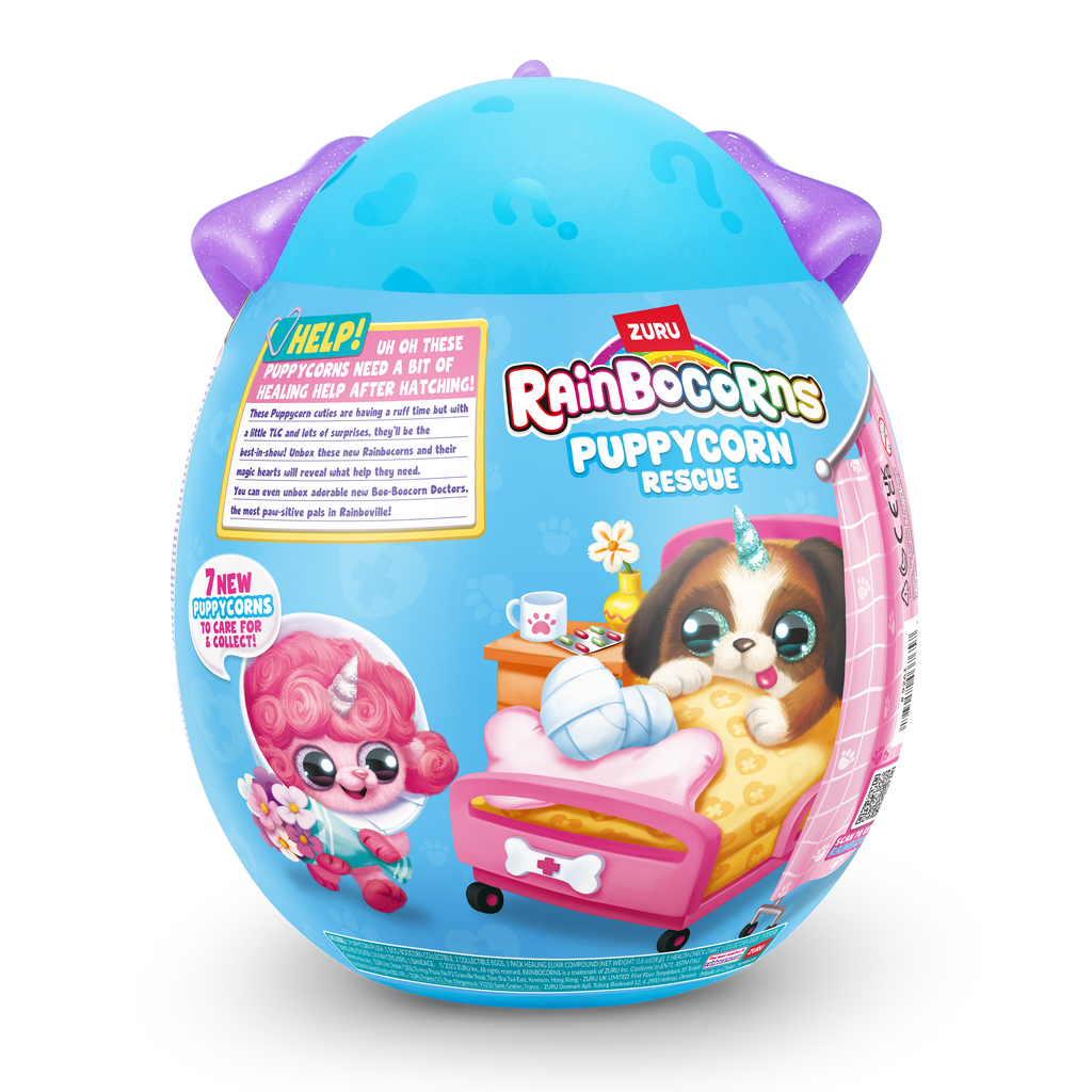 Sky Blue Rainbocorns Puppycorn Rescue Surprise 9261 by ZURU HALSON ENTERPRISE 9261EG_RAINBOCORNS-PuppycornRescue-SERIES5_Backofpack_01.png Dolls and Accessories