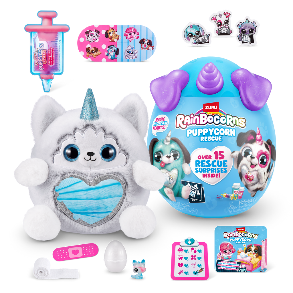 Light Gray Rainbocorns Puppycorn Rescue Surprise 9261 by ZURU HALSON ENTERPRISE 9261G_RAINBOCORNS-PuppycornRescue-SERIES5_EcommerceHero.png Dolls and Accessories