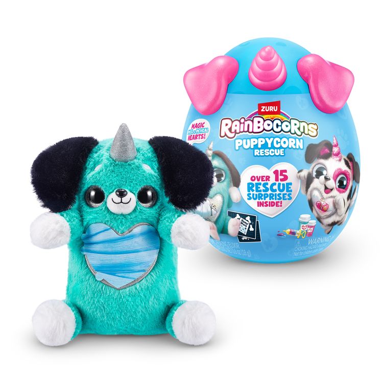 Medium Turquoise Rainbocorns Puppycorn Rescue Surprise 9261 by ZURU HALSON ENTERPRISE 9261H_RAINBOCORNS-PuppycornRescue-SERIES5_OOP.png Dolls and Accessories