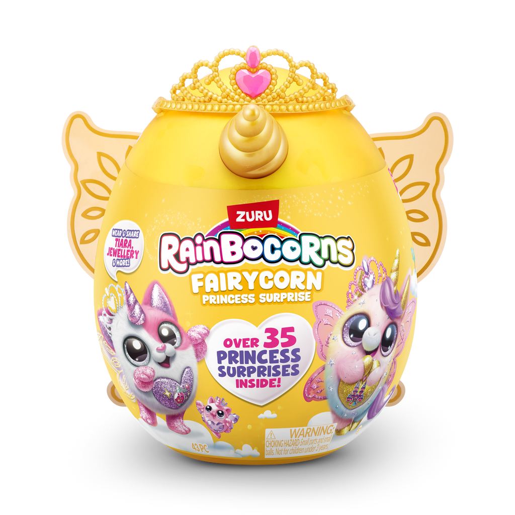 Sandy Brown Rainbocorns Fairycorn Princess Surprise 9281 by ZURU Toyzoona 9281_RAINBOCORNS-PRINCESS_FAIRCORN_SURPRISE-S6_A_Pack_Shot_01.png Dolls and Playsets