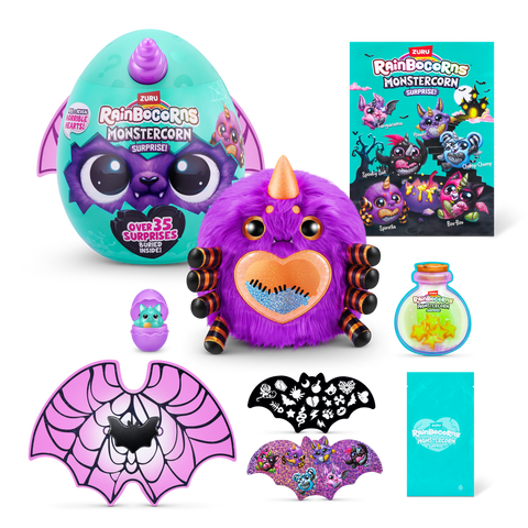 Medium Aquamarine Rainbocorns Monstercorn Surprise 9297 by ZURU Toyzoona 81Hlv3wwrOL.__AC_SY300_SX300_QL70_FMwebp.webp Dolls and Accessories