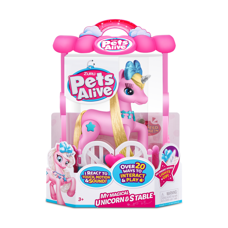 Light Gray Pets Alive My Magical Unicorn in Stable Battery-Powered Interactive Robotic Toy Playset 9502 by ZURU HALSON ENTERPRISE 9502_PETS_ALIVE-ROBOTIC-SERIES_1_Unicorn_Playset-pink_01.png Action Toys