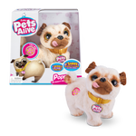 Light Gray Pets Alive Poppy The Booty Shakin’Pug – Interactive Dancing Plush Puppy 9521 by ZURU Toyzoona 9521_PETS_ALIVE-PUG-SERIES_1_Booty_Shaking_Pug_Window_Box_01-1.png Action Toys