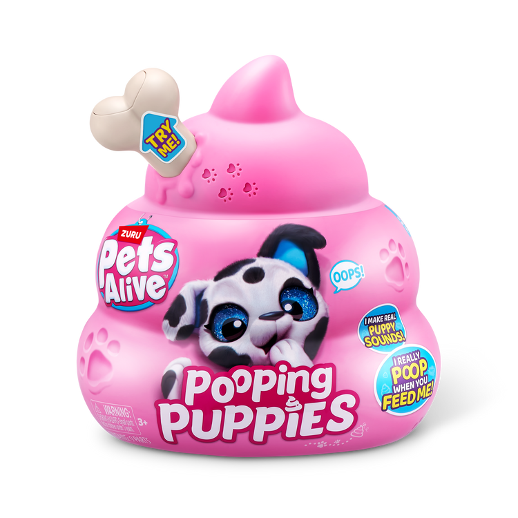 Thistle Pets Alive Pooping Puppies 9542 by ZURU Toyzoona 9542_PETSALIVE_POOPINGPUPPIES_InPack_01.png Dolls and Accessories