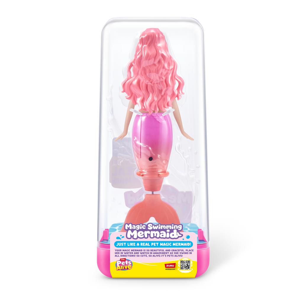 White Smoke Zuru Pets Alive Mermaid 9567UQ1 Toyzoona 9567A_PETSALIVE_WATERACTIVATED_MERMAIDS_BACKOFPACK.png Dolls and Accessories