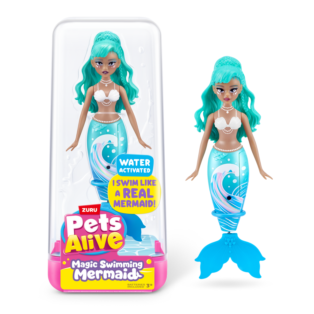 Black Zuru Pets Alive Mermaid 9567UQ1 Toyzoona 9567E_PETSALIVE_WATERACTIVATED_MERMAIDS_ECOMHEROB.png Dolls and Accessories