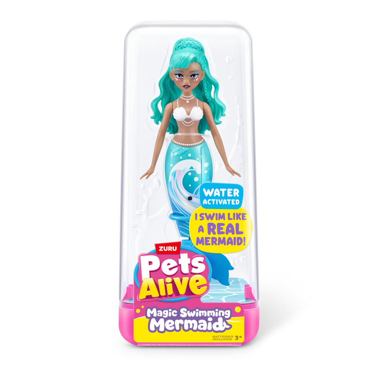 White Smoke Zuru Pets Alive Mermaid 9567UQ1 Toyzoona 9567E_PETSALIVE_WATERACTIVATED_MERMAIDS_FRONTOFPACK.png Dolls and Accessories