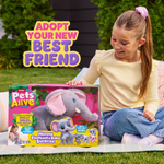 Dark Green Zuru Pets Alive Mommy Elephant and Baby 9570 Toyzoona 9570_PETSALIVE_MOMMYELEPHANT_BABYSURPRISE_ECOMIMAGE1.png Plush Toys