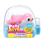 White Smoke Zuru Pets Alive Penguin 9573UQ1 Toyzoona 9573B_PETSALIVE_WATERACTIVATED-SERIES1-SWIMMINGPENGUIN_FRONTOFPACK_03.png Action Figures and Play Sets