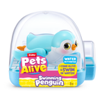 White Smoke Zuru Pets Alive Penguin 9573UQ1 Toyzoona 9573D_PETSALIVE_WATERACTIVATED-SERIES1-SWIMMINGPENGUIN_FRONTOFPACK_02.png Action Figures and Play Sets