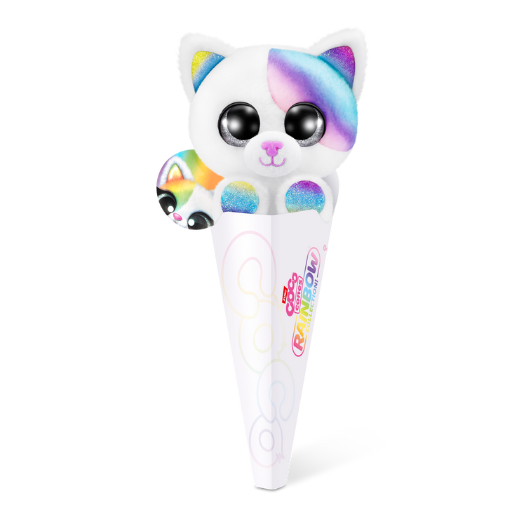 Lavender Coco Cones Rainbow Plush Cone 9631SQ1 Soft Toy for Kids Toyzoona 9631B-COCO_CONES-RAINBOW_Floro_Front_of_pack_02.png Dolls and Accessories