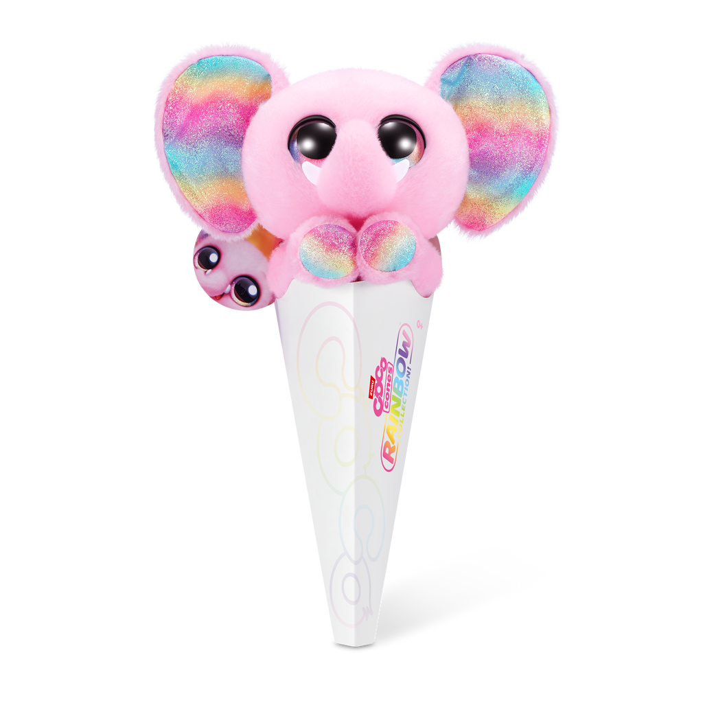 Light Gray Coco Cones Rainbow Plush Cone 9631SQ1 Soft Toy for Kids Toyzoona 9631J_COCO_SURPRISE-CONES-RAINBOW_Nellie_Front_of_pack_06.png Dolls and Accessories