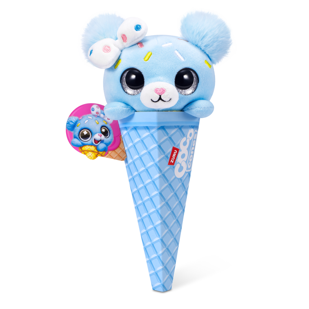 Black Zuru Coco Sweet Cone Plush 9638SQ1 Toyzoona 9638A_CocoCones-SWEET-SERIES1-CONEPLUSH-CONE_FrontofPack_01.png Plush Toys