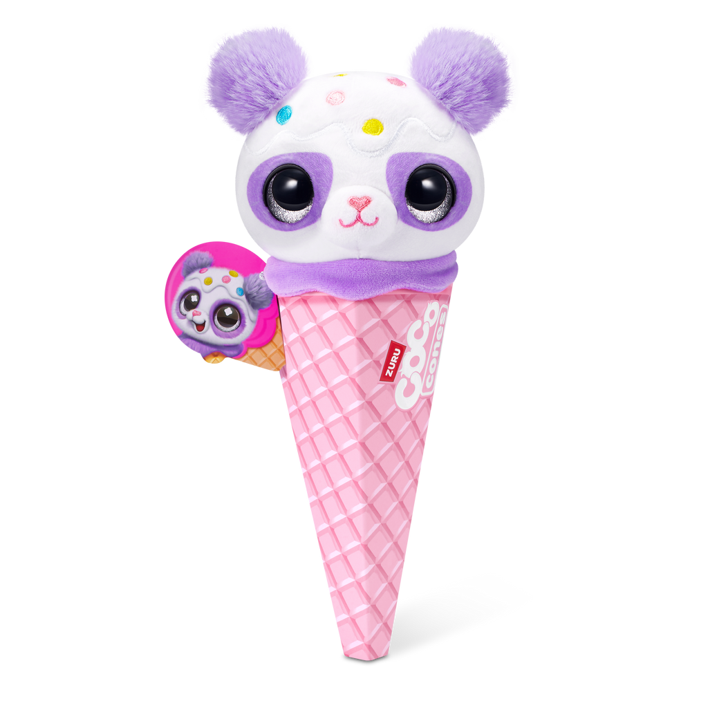 Black Zuru Coco Sweet Cone Plush 9638SQ1 Toyzoona 9638B_CocoCones-SWEET-SERIES1-CONEPLUSH-CONE_FrontofPack_01.png Plush Toys