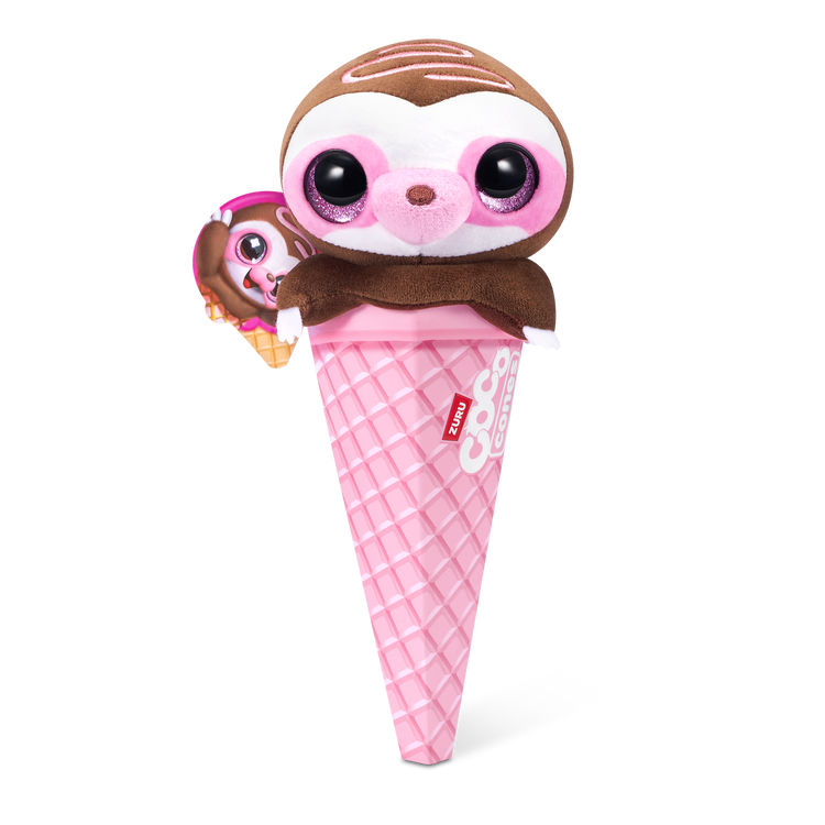 Black Zuru Coco Sweet Cone Plush 9638SQ1 Toyzoona 9638D_CocoCones-SWEET-SERIES1-CONEPLUSH-CONE_FrontofPack_01.png Plush Toys