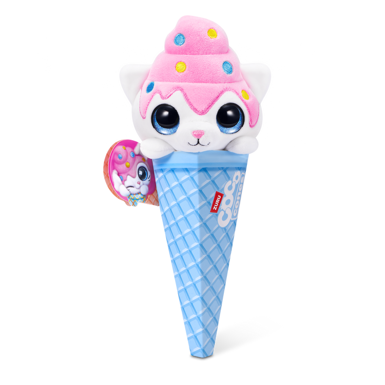 Black Zuru Coco Sweet Cone Plush 9638SQ1 Toyzoona 9638G_CocoCones-SWEET-SERIES1-CONEPLUSH-CONE_FrontofPack_01.png Plush Toys