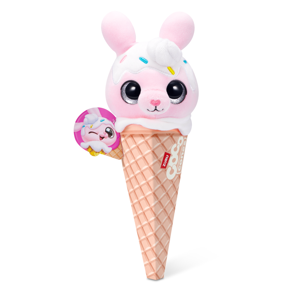 Black Zuru Coco Sweet Cone Plush 9638SQ1 Toyzoona 9638H_CocoCones-SWEET-SERIES1-CONEPLUSH-CONE_FrontofPack_01.png Plush Toys