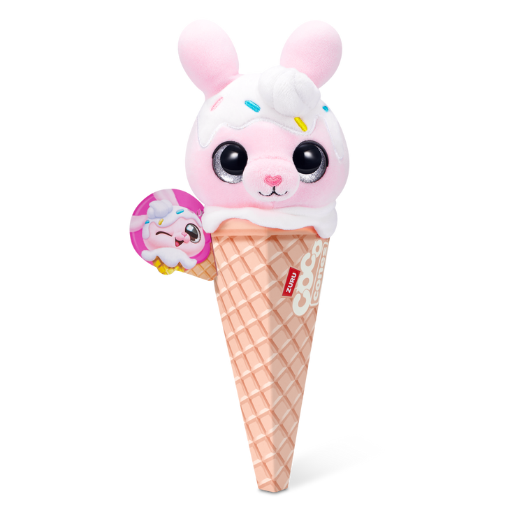 Black Zuru Coco Sweet Cone Plush 9638SQ1 Toyzoona 9638H_CocoCones-SWEET-SERIES1-CONEPLUSH-CONE_FrontofPack_01.png Plush Toys
