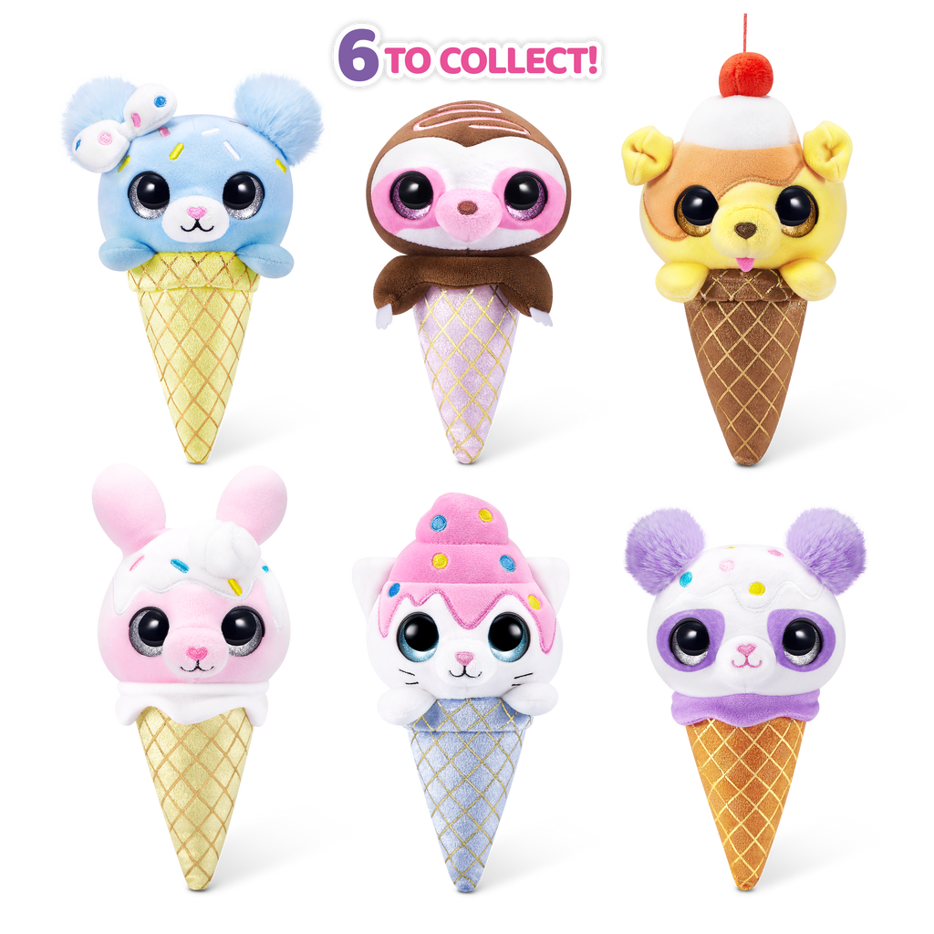 Black Zuru Coco Sweet Cone Plush 9638SQ1 Toyzoona 9638_CocoCones-SWEET-SERIES1-CONEPLUSH-CONE_OOP_03A.png Plush Toys