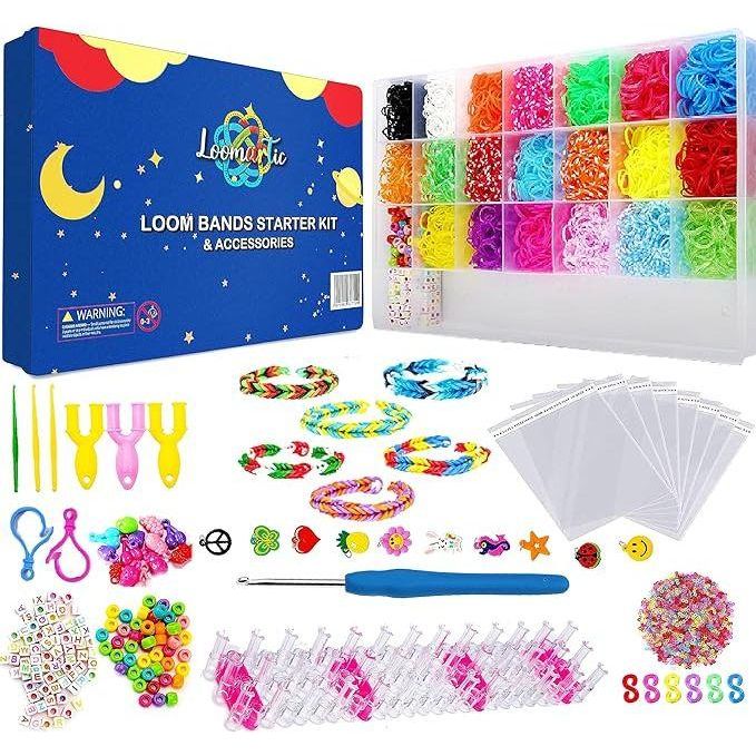 Dark Slate Blue Loomartic Loom Bands Creative Craft Kit For Kids Toyzoona A1sAisnD0TL._AC_SX679.jpg Stationary, Arts and Crafts