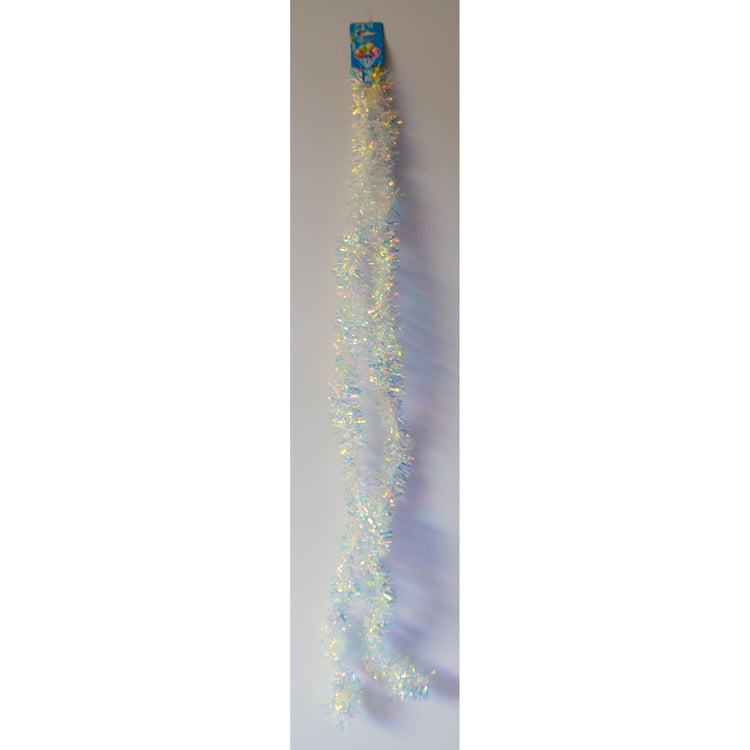 Dark Gray Shimmer White Garland Christmas Decor Toyzoona CR103.jpg Seasonal