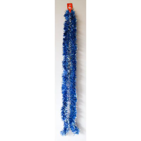 Midnight Blue Silver Blue Star Garland Christmas Decor Sparkling Accent Toyzoona CR110.jpg Seasonal
