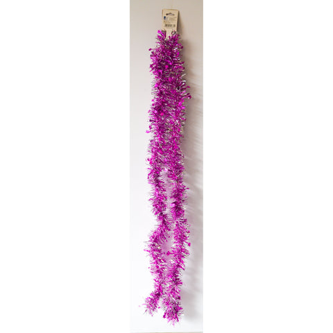 Light Gray Purple Star Silver Garland Decor Sparkling Festive Accent Toyzoona CR117.jpg Seasonal