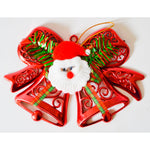 Firebrick Christmas Bell Santa Red Christmas Decor Festive Accent Toyzoona CR128.jpg Seasonal