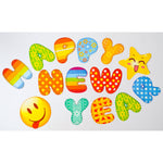 Lavender Emoji Shapes Banner Decor Bright Party Accent Toyzoona CR130.jpg Seasonal