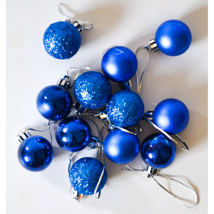 Midnight Blue Blue Glitter Balls Christmas Decor 19V34 Sparkling Festive Accent Toyzoona CR136.jpg Seasonal