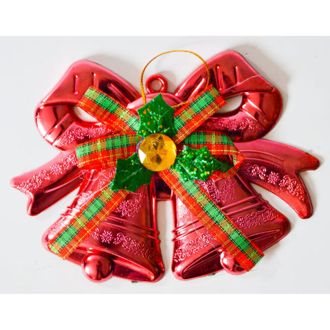 Firebrick Small Red Bells Christmas Decor Toyzoona CR142.jpg Seasonal