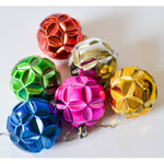 Light Gray Colour Med Stripe Christmas Decor Balls Bright Festive Mix Toyzoona CR144.jpg Seasonal