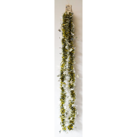 Light Gray Green Gold Star Garland Christmas Decor for Homes Toyzoona CR99.jpg Seasonal