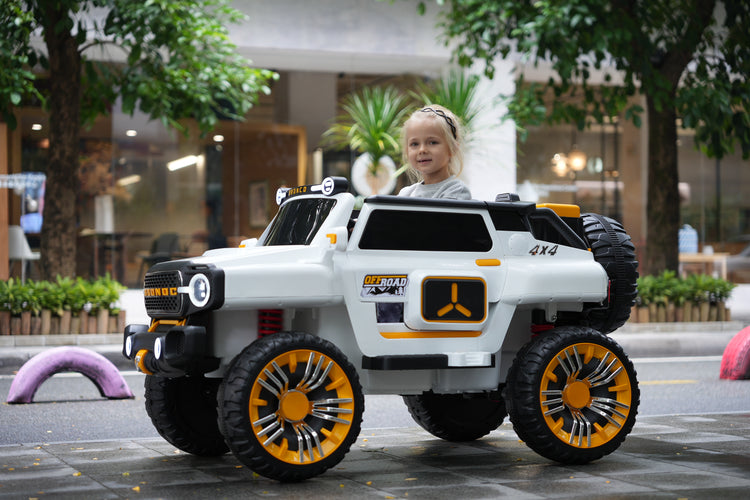 Ride On Car White Gold MQ 150 - Toyzoona
