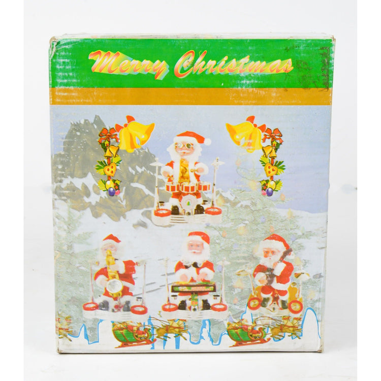 Light Gray Santa With Drums Christmas Decor for Homes and Kids Toyzoona DSC_4689.jpg Seasonal