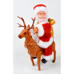 Lavender Santa on Reindeer Christmas Decor Toyzoona DSC_4701.jpg Seasonal