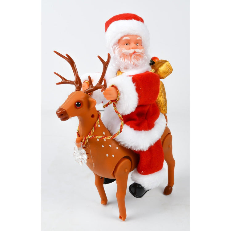 Lavender Santa on Reindeer Christmas Decor Toyzoona DSC_4701.jpg Seasonal