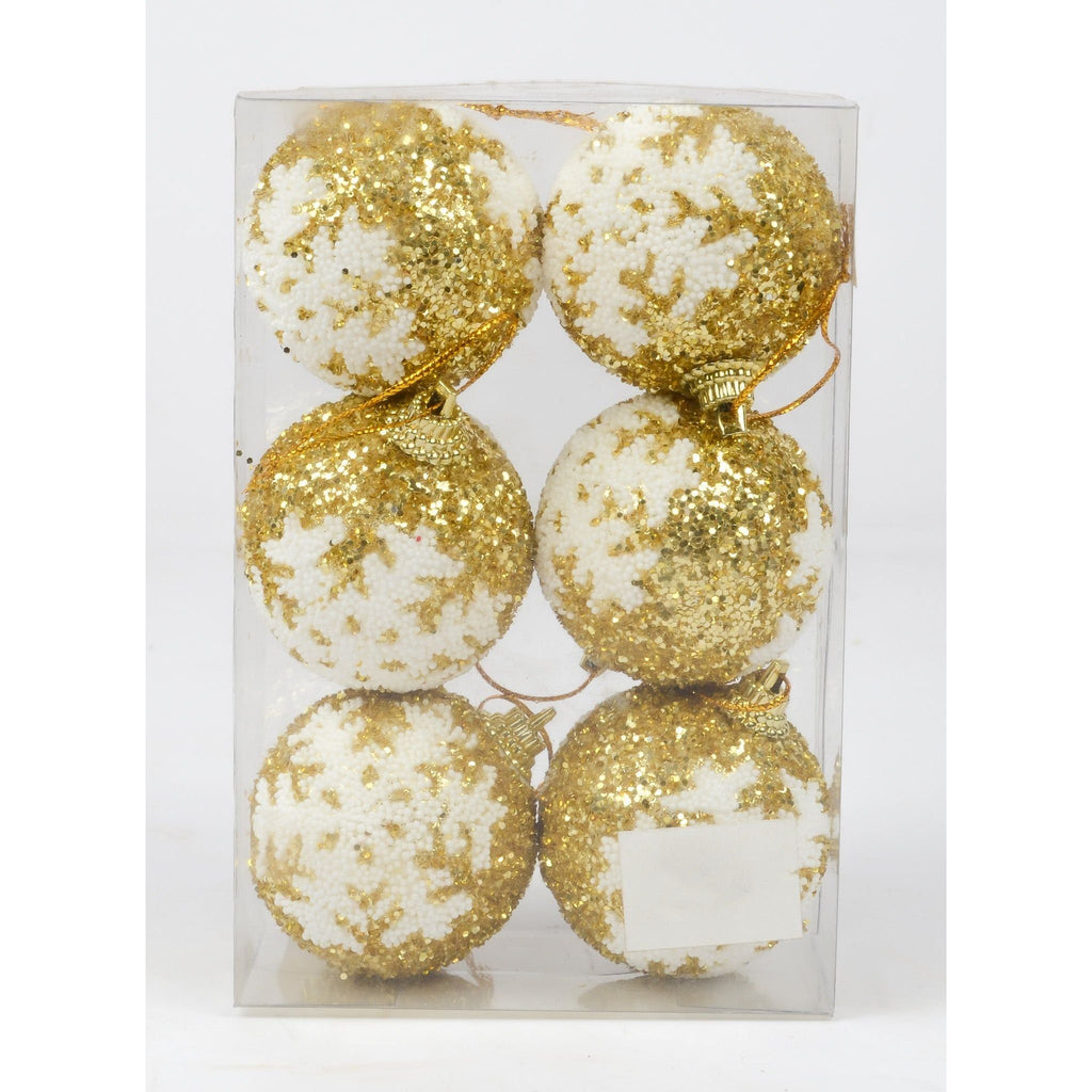 Light Gray Flake Gold Ball Christmas Decor 19CW5 Toyzoona DSC_4744.jpg Seasonal