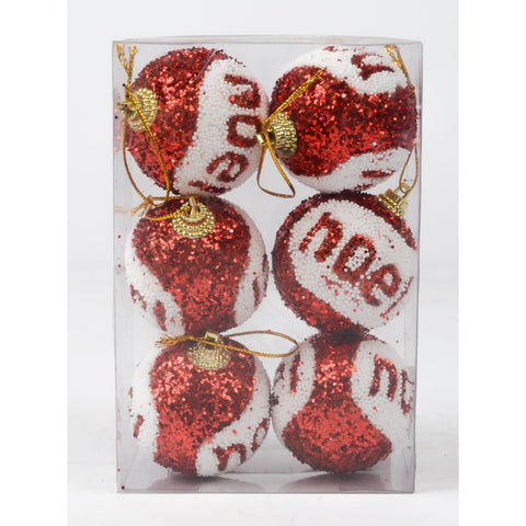 Saddle Brown Noel Red Balls Christmas Decor 19CW15 Toyzoona DSC_4745.jpg Seasonal