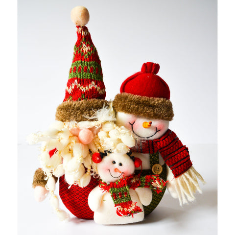 Antique White Santa with Snowman Christmas Decor Toyzoona DSC_4812.jpg Seasonal