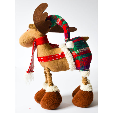 Saddle Brown Moose with Hat Christmas Decor Toyzoona DSC_4833.jpg Seasonal