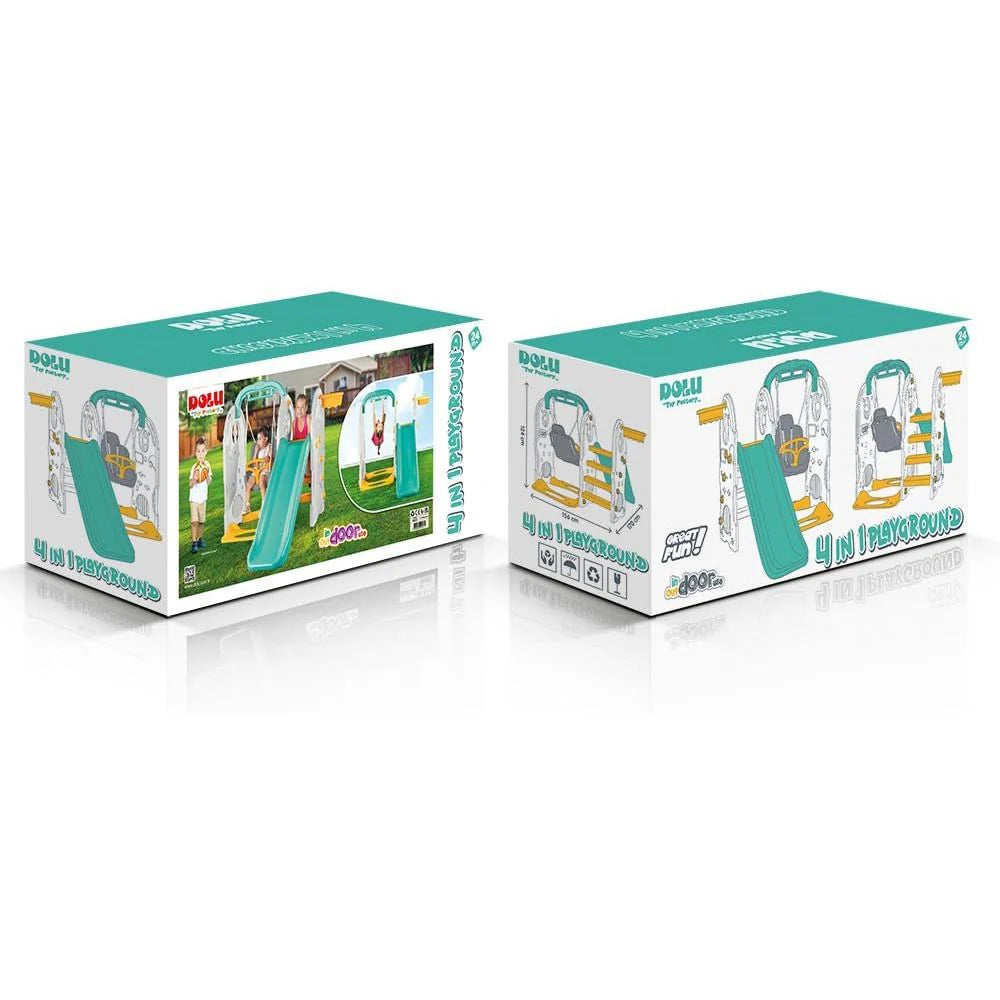 White Smoke DOLU 4 in 1 Playground 2623 Toyzoona Dolu_4_In_1_Playground_2623_Kids_Playset_Toy_for_Indoor_Outdoor_Play_Age-_24_Months_Above6.webp Outdoor and Active Play